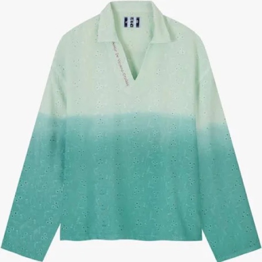 Nude Project Romeo Blue Shirt, Size Medium